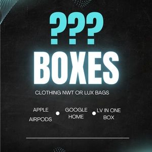 Boxes Sm Med Large High MSRP pick the box with the airpods, google home, or LV